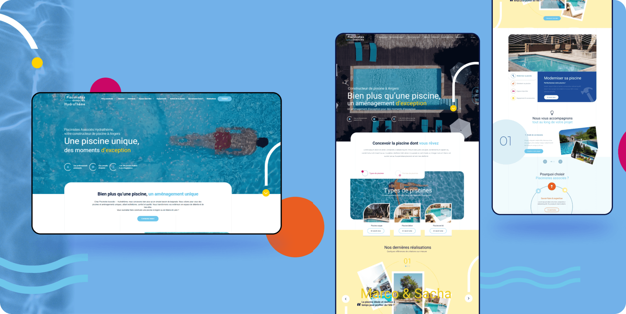 Site web Piscinistes associés