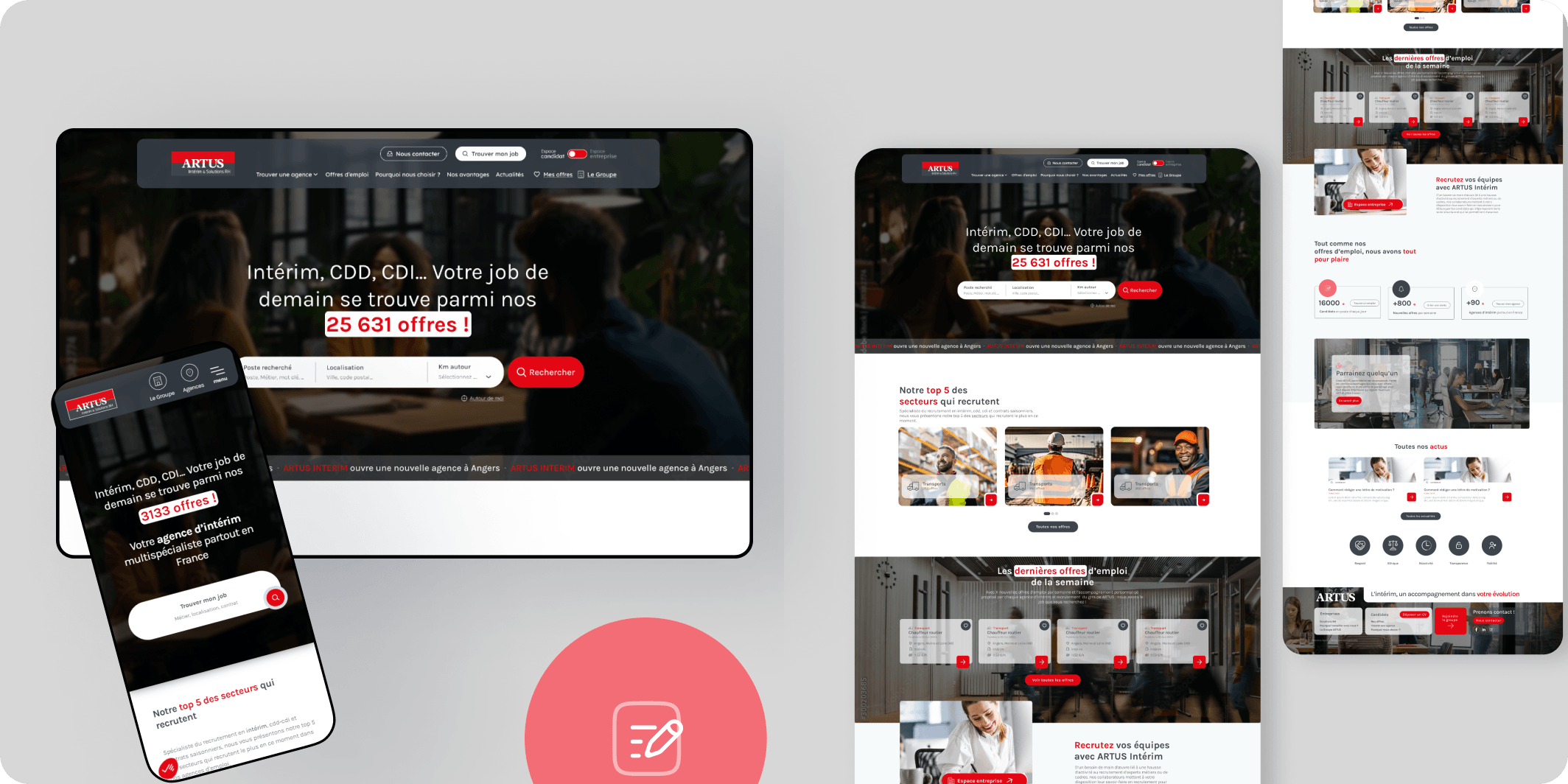 Site web Artus
