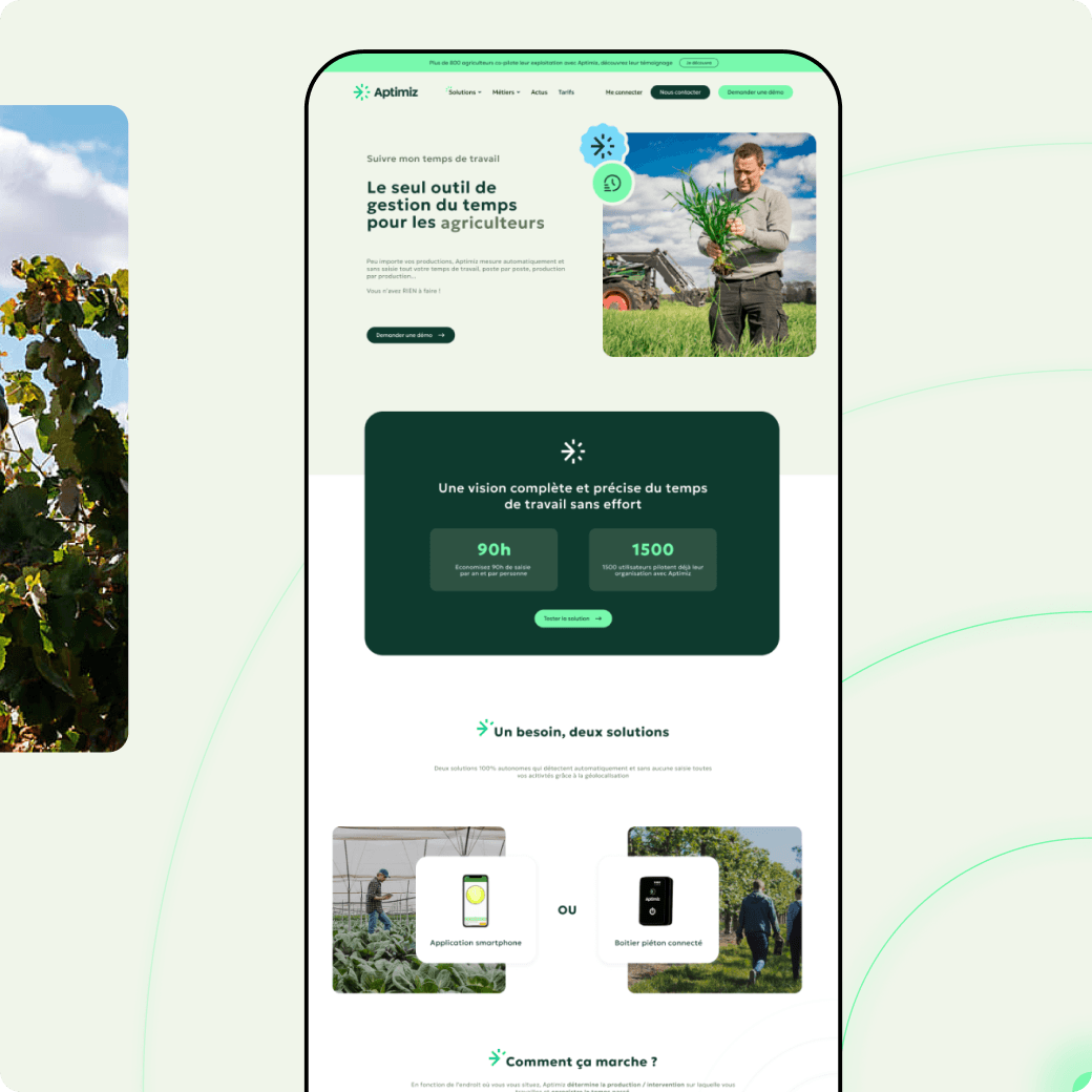 Site web Aptimiz