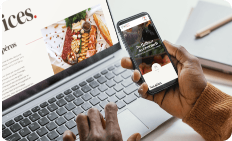 Mise en ligne Des Halles et des Gourmets