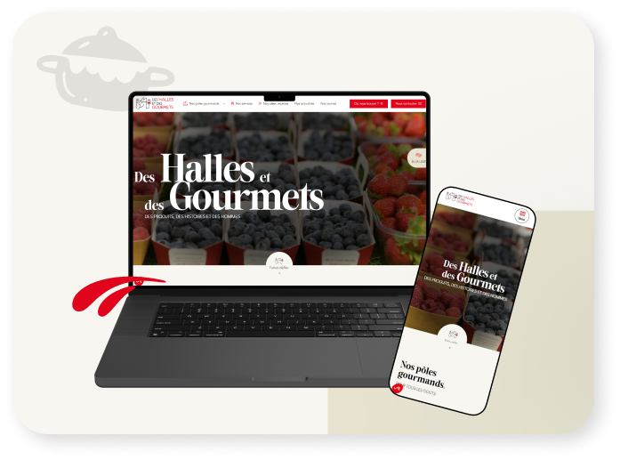 des halles et des gourmets
